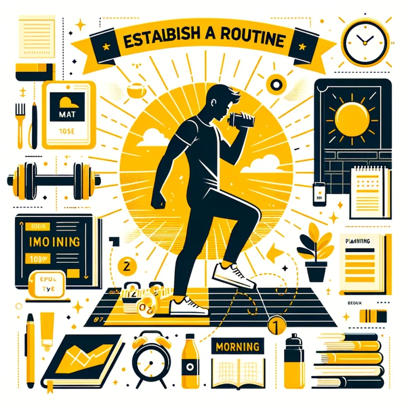 A visual representation of a morning routine.