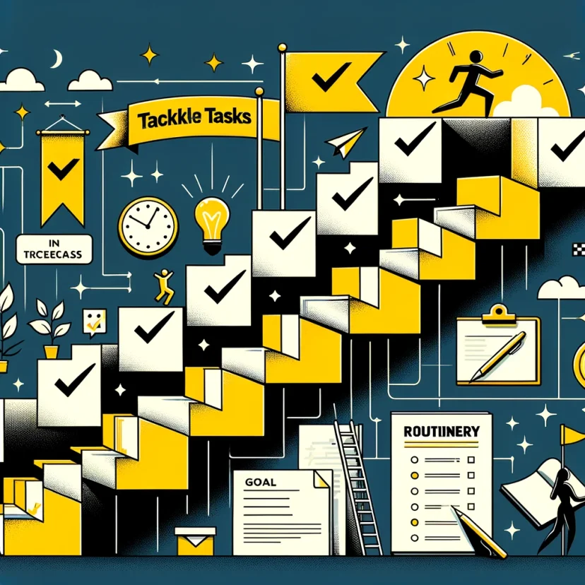 **Image Suggestion**: A checklist with tasks broken down into smaller steps.