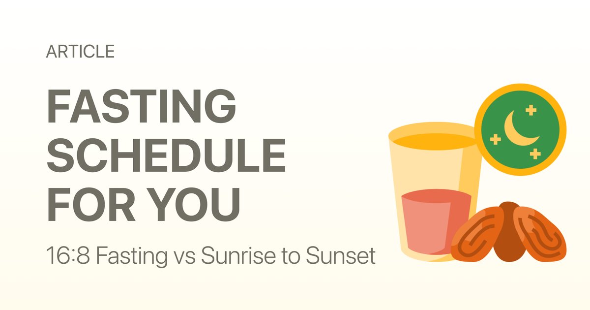 16:8 Fasting vs Sunrise to Sunset: Which Schedule Fits Your Life?