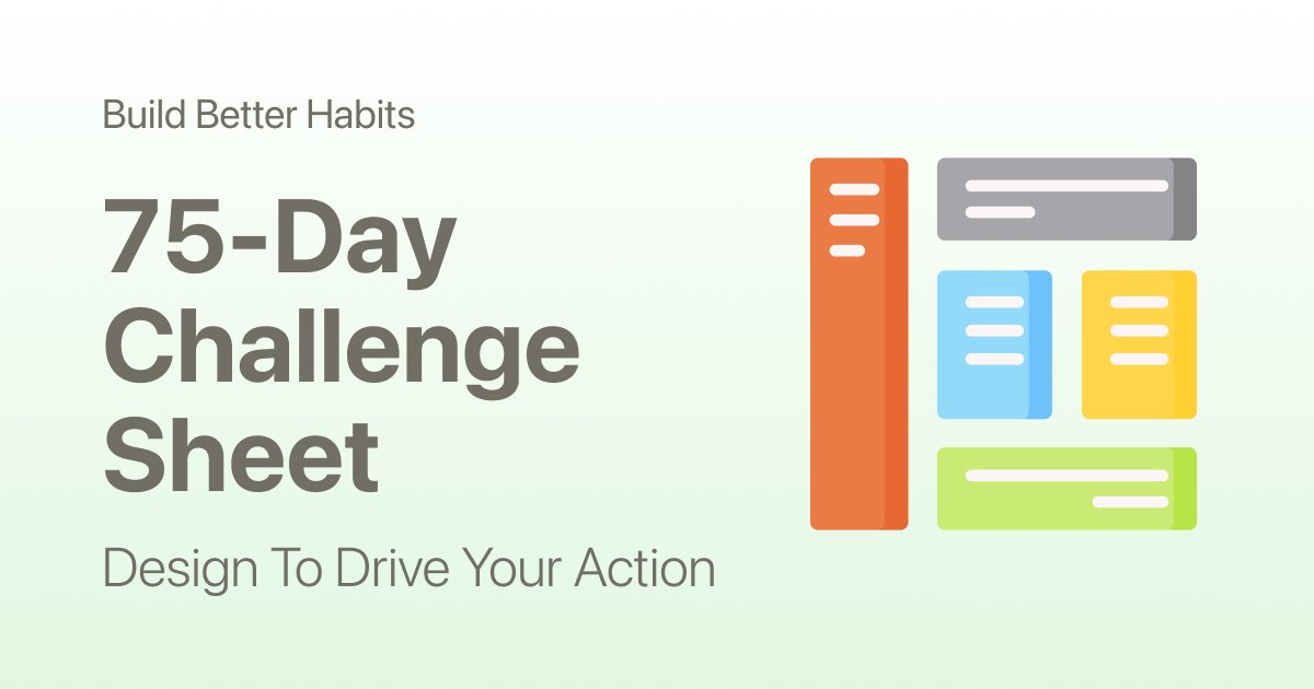 Free 75 Hard Challenge Printable Tracker PDF