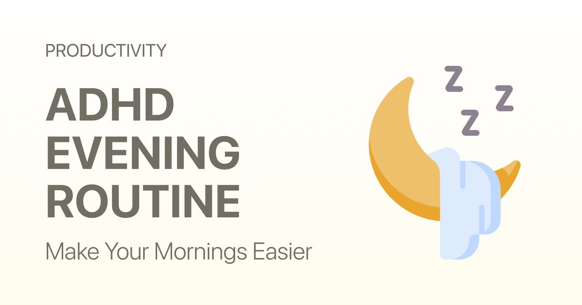 ADHD Evening Routine Checklist That Makes Mornings Easier