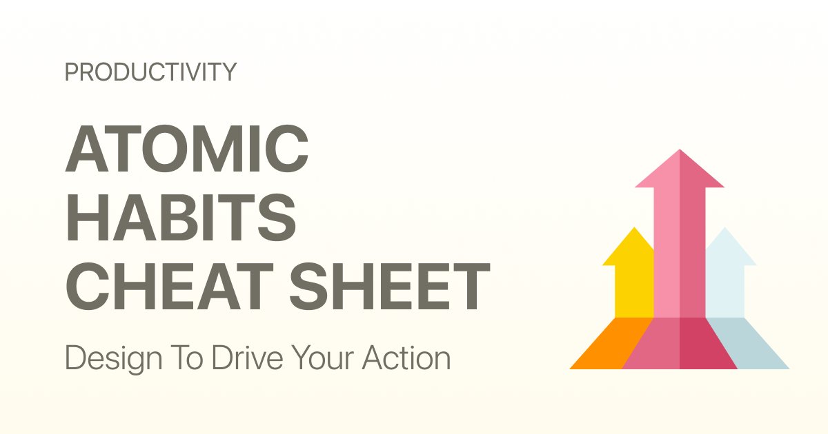 Atomic Habits Cheat Sheet: Step-by-Step Guide to Stacking Better Habits (+ Free PDF & PNG Download)