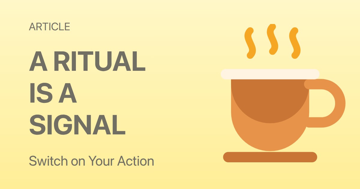 What Is a Daily Ritual? (It's Not What Most People Think)
