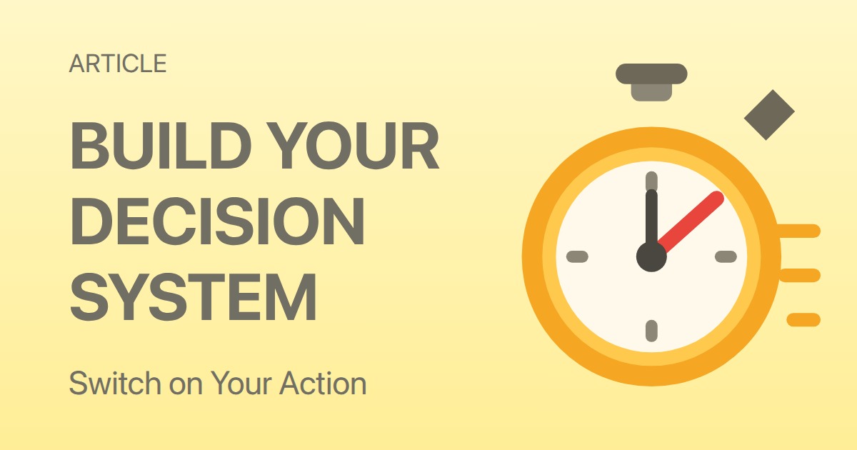 Decision Velocity System: Build Your Personal OS for Faster, Better Choices