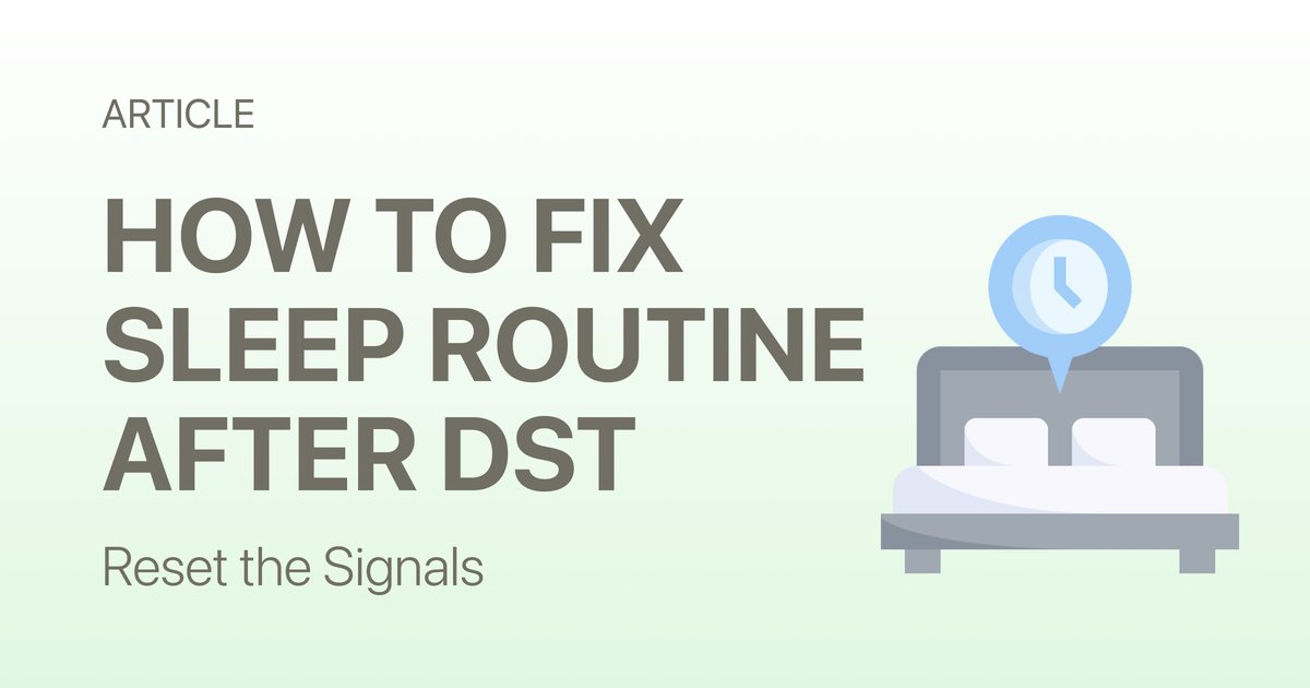 How to Fix Your Sleep Schedule After Daylight Saving Time