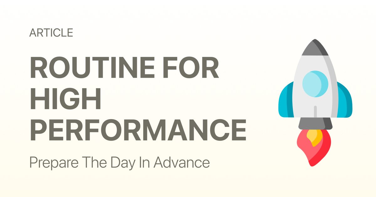 Build a High Performance Daily Routine Like a Game Day
