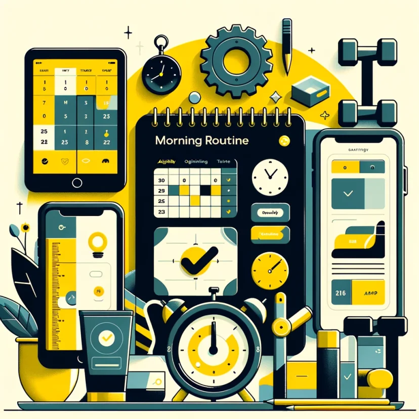 Adapt and Optimize: Visual metaphors for flexibility and adjustment in routines. Adapt and Optimize: Visual metaphors for flexibility and adjustment in routines.