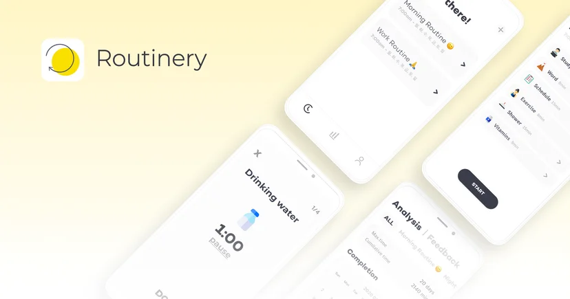 Routinery Application Preview Routinery Application Preview