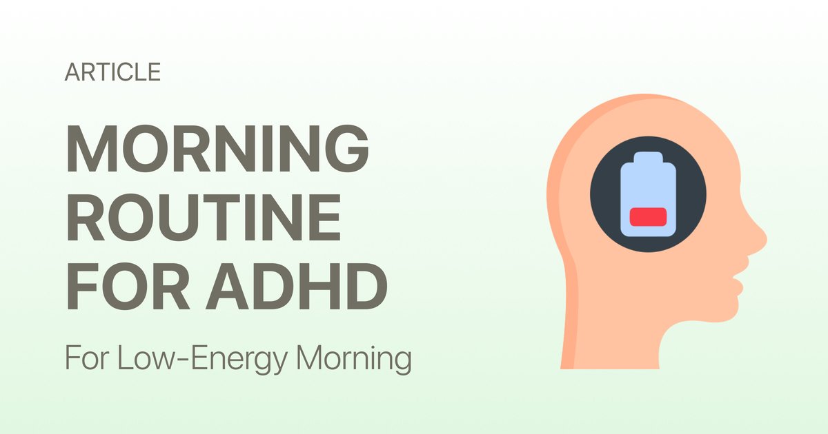 A Low-Energy Morning Routine Checklist for ADHD (No Motivation Required)