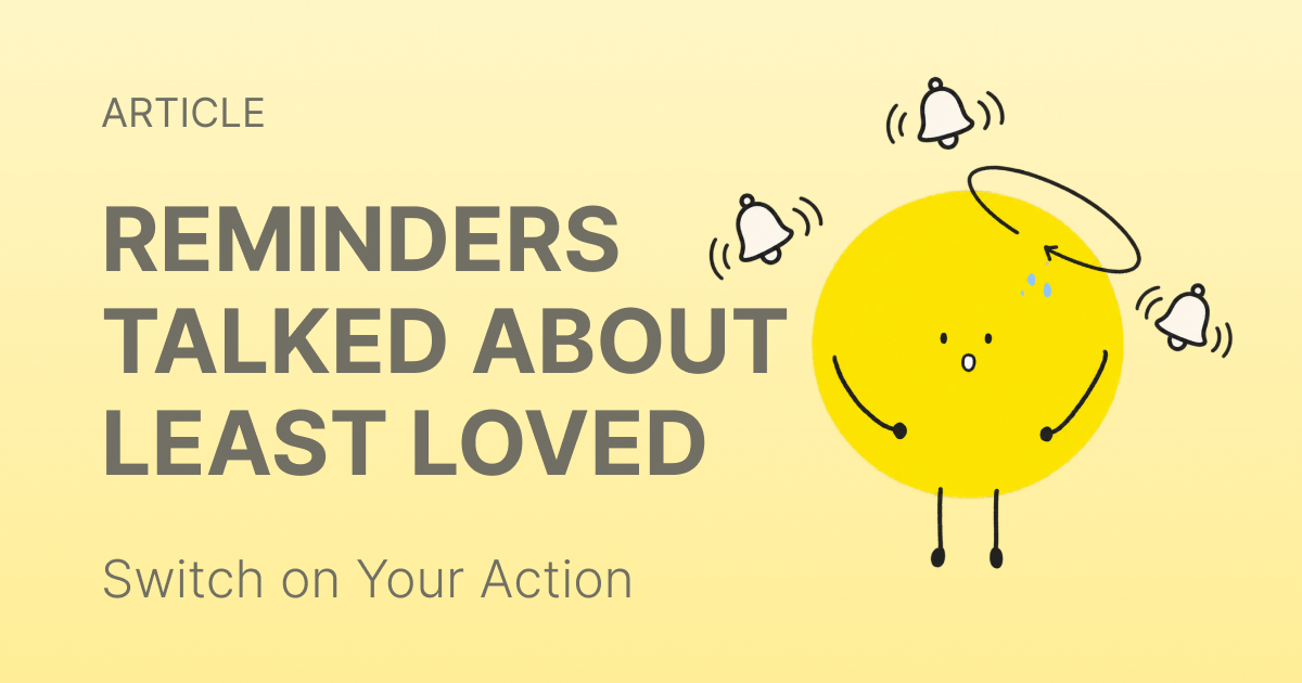 A phone notification banner about a routine reminder next to a one-star and a five-star review snippet