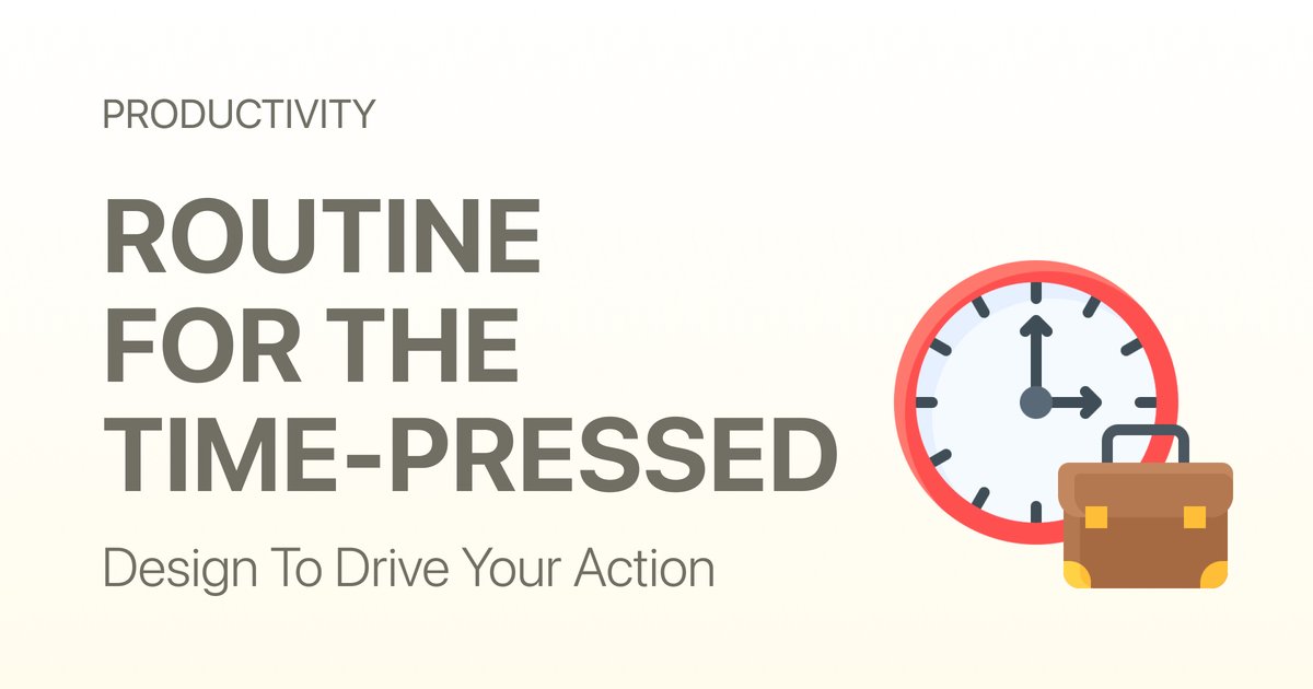 Simple Routine for Busy Professionals (Fast, Effective, Time-Saving)
