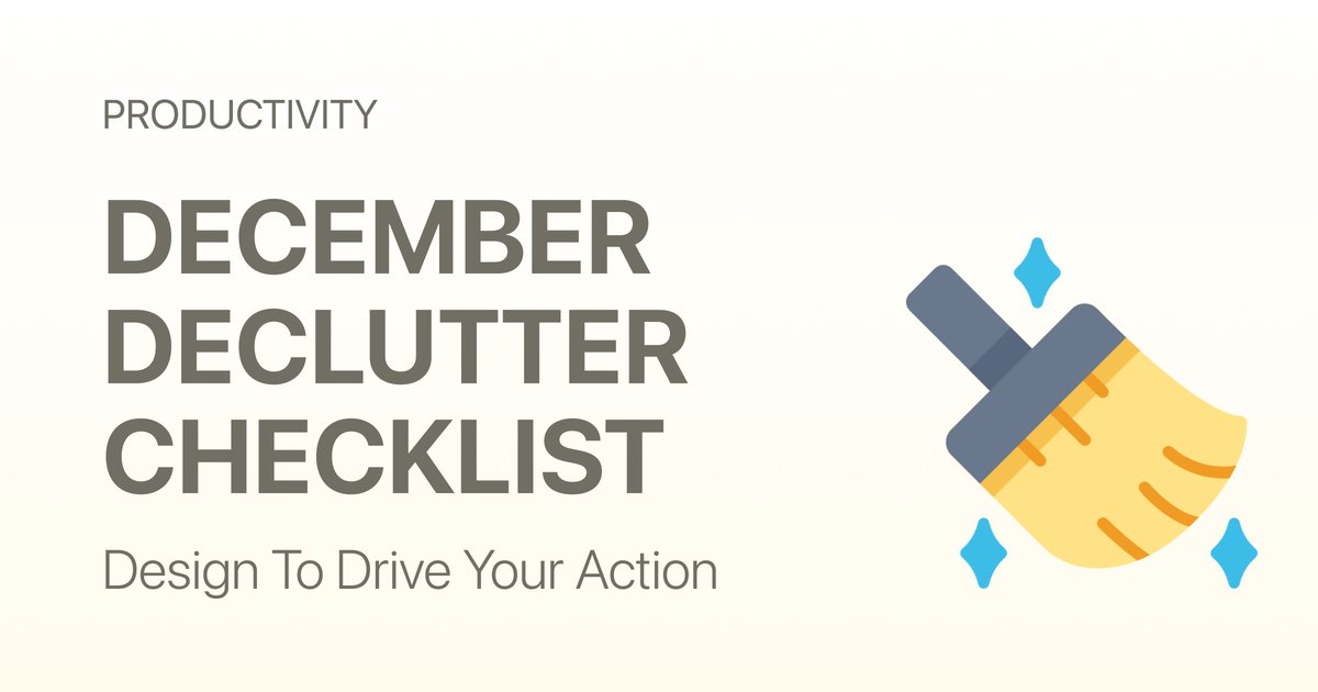 Start 2026 Fresh: December Declutter Checklist