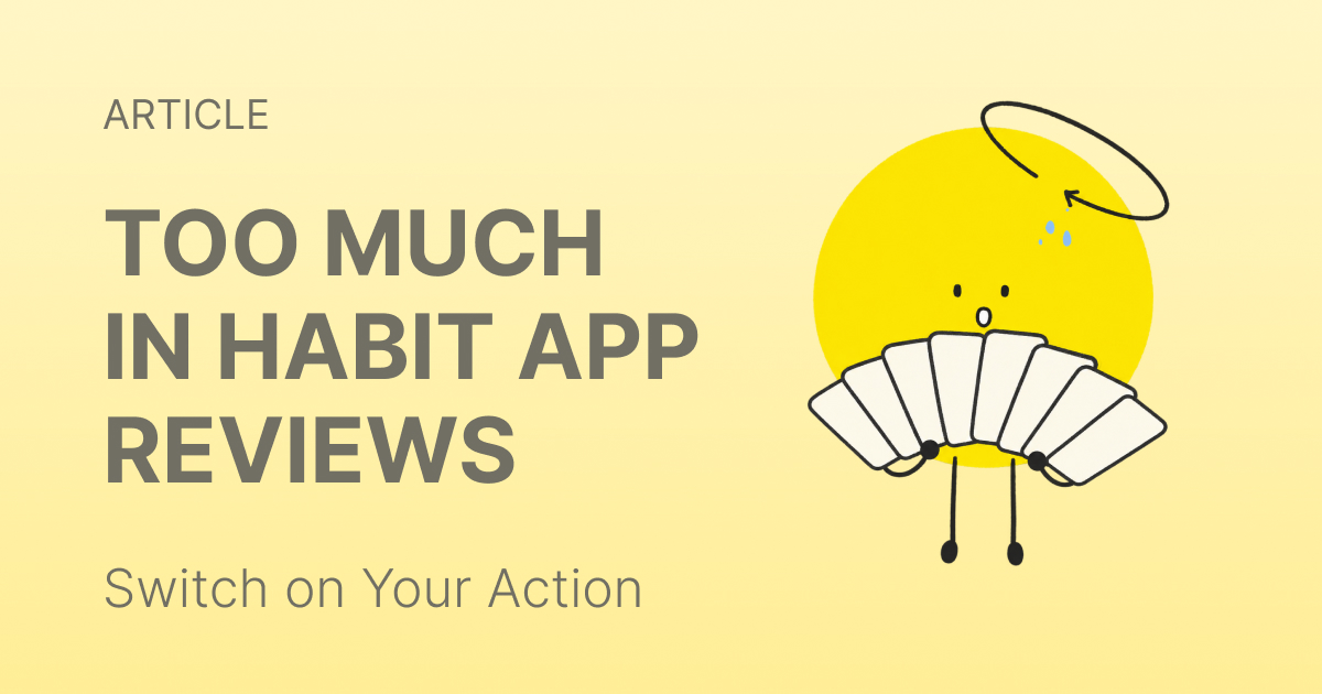 Two habit app home screens side by side, one crowded with widgets and charts and one showing a single short list