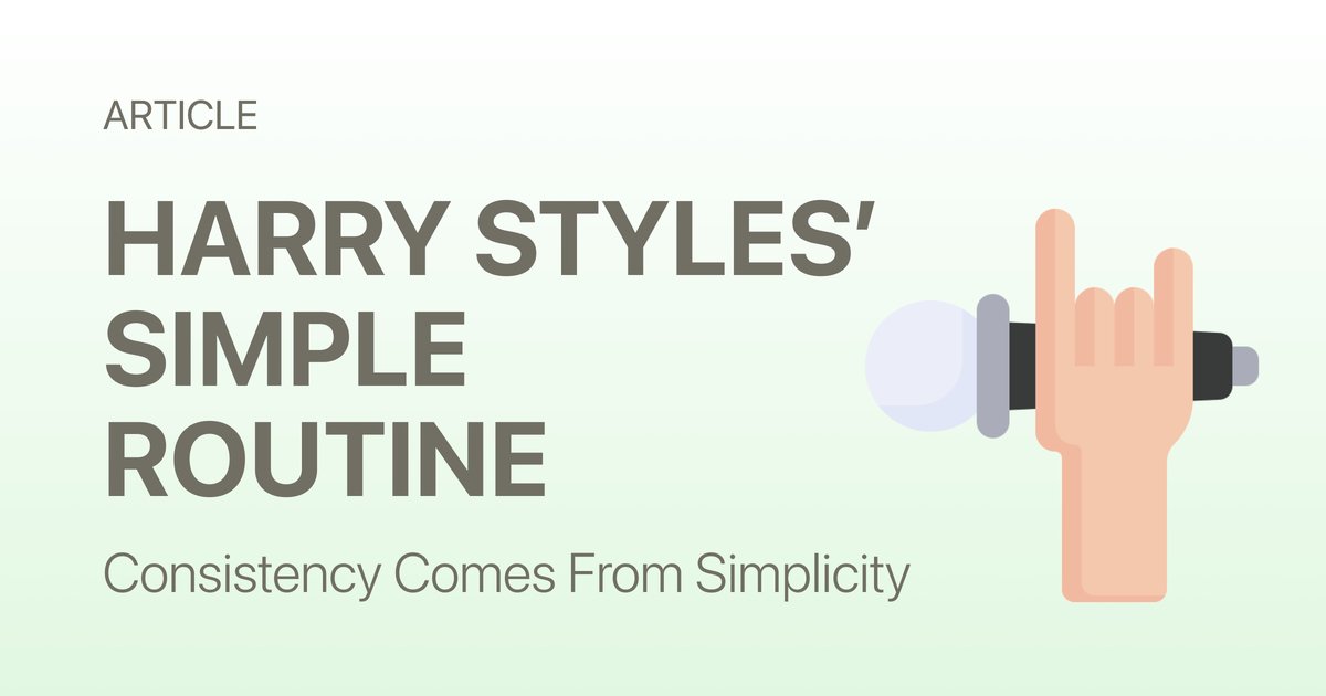 Why Harry Styles Keeps His Routine Simple (Even on Tour)