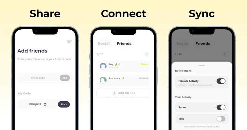 Routinery Friends Feature Routinery Friends Feature